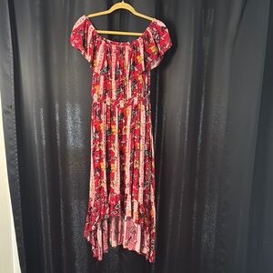 Floral Off-Shoulder Maxi Dress